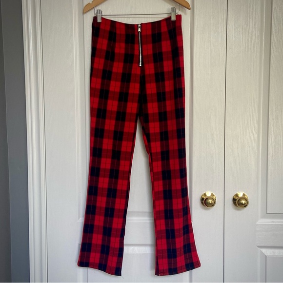 4 for $20 🖤 H&M Divided High Waisted Plaid Trousers - Picture 1 of 6